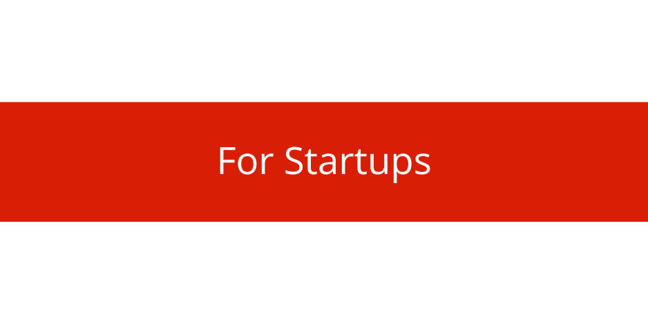 For startups